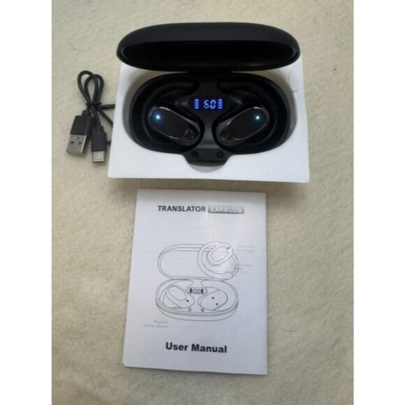 AI Translator Earbuds M57 TWS Wireless Earphone HD Stereo Sound Bluetooth - Picture 1 of 4